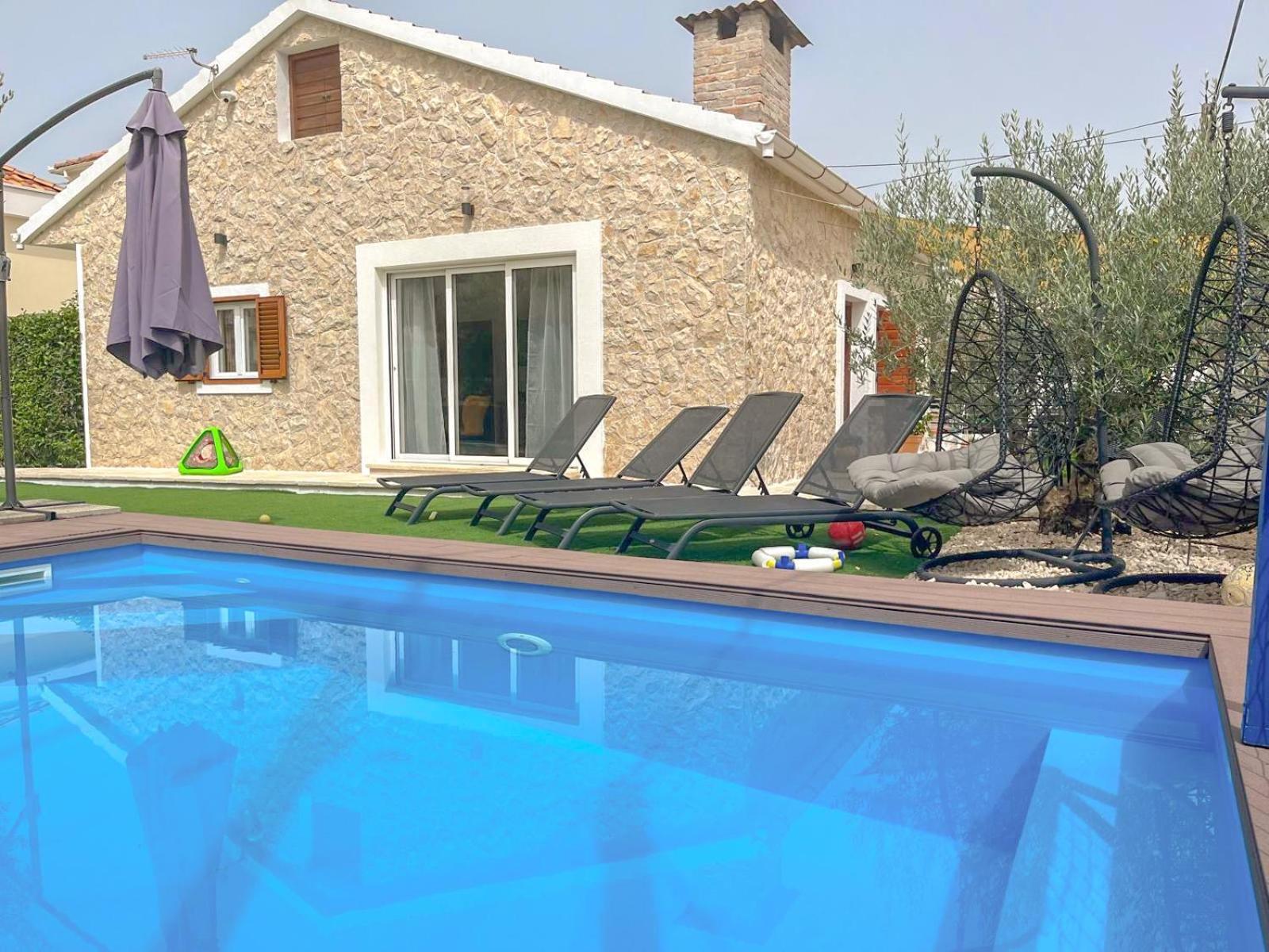 Mustra House Zadar - Private Pool & Sauna Eksteriør bilde